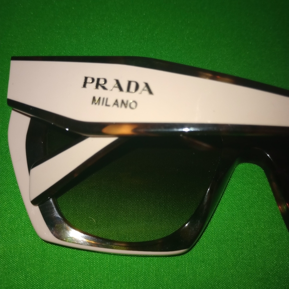 Prada Acetate Sunglasses SPR 15W Tortoise Caramel Powder - Picture 7 of 11